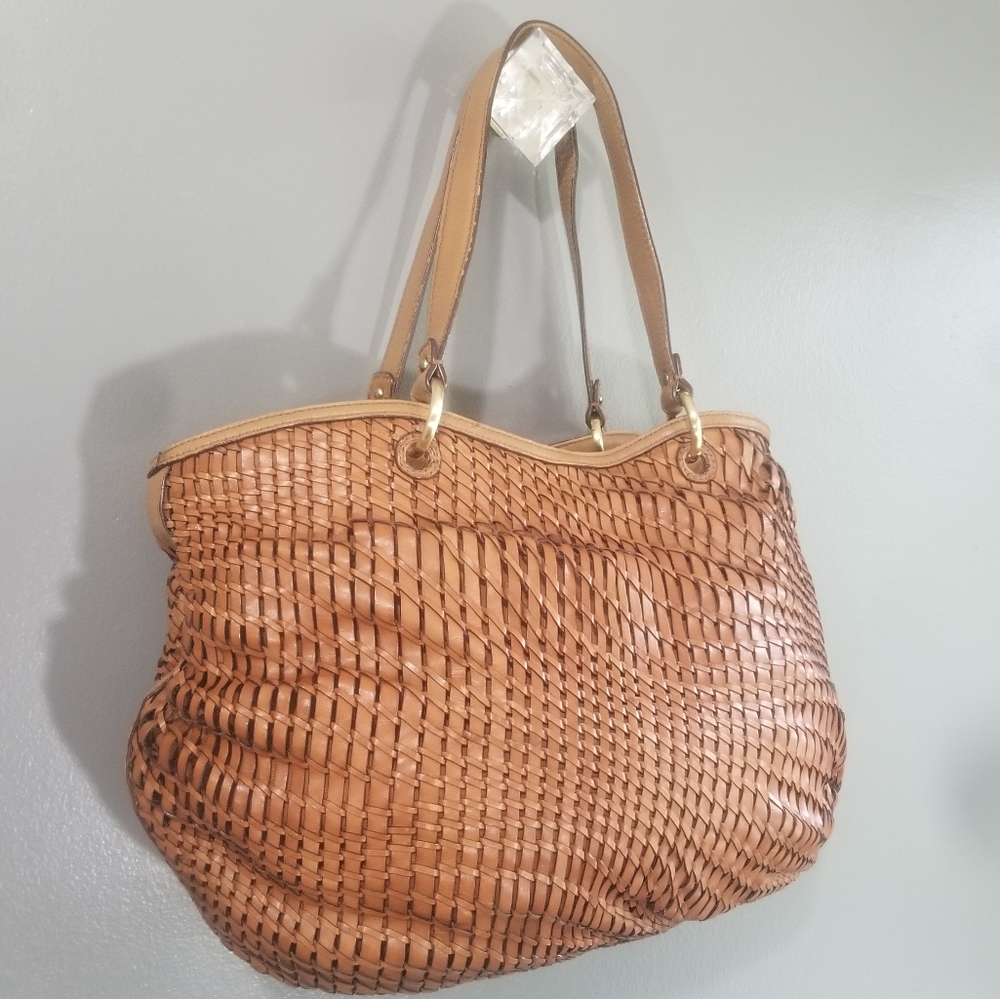 RARE Cole Haan Genevieve XL Leather Woodbury Tote